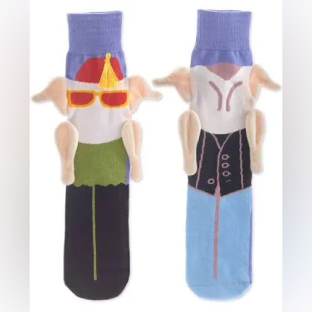 🌹Hallmark • Vintage Friends Novelty Socks “Turkey Head” • NWT